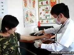 Doctor twink giving a nasty checkup