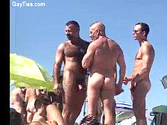 super-fucking-hot naked dudes on a Gay Nude Beach