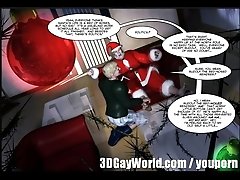 Christmas Gay Comic Story - 3D Anime Cartoons