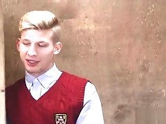 Blonde Twink Barebacked In Confessional Booth