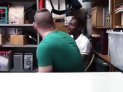 Black LP Officer makes two young perp fuck each other