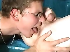 Twinks rimming and eating cum