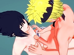 Intense Naruto Yaoi: Naruto gives Sasuke a sensual chestjob and anal pounding