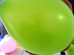 'Gay daddy pops and rubs his big cock against balloons'