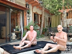 Sensual Pilates session with Pierce Paris and Will Tantra becomes a steamy outdoor acrobatic sex class!