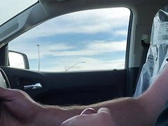Highway driving jerking cock